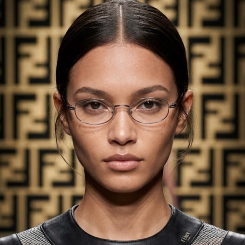 Authentic Fendi luxury designer prescription eyeglasses frames with case